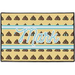 Poop Emoji Door Mat - 36"x24" (Personalized)