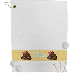 Poop Emoji Golf Bag Towel (Personalized)