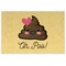 Poop Emoji Personalized Placemat (Back)