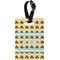 Poop Emoji Plastic Luggage Tag - Rectangular w/ Name or Text