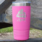 Poop Emoji 20 oz Stainless Steel Tumbler - Pink - Single Sided (Personalized)