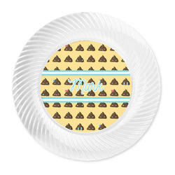 Poop Emoji Plastic Party Dinner Plates - 10" (Personalized)