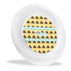 Poop Emoji Plastic Party Dinner Plates - 10" (Personalized)
