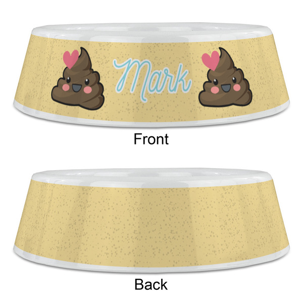 Poop Emoji Plastic Pet Bowls - Large - APPROVAL