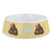 Poop Emoji Plastic Dog Bowl - Large (Personalized)