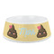 Poop Emoji Plastic Dog Bowl (Personalized)