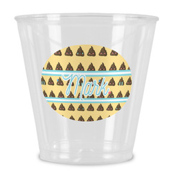 Poop Emoji Plastic Shot Glass (Personalized)