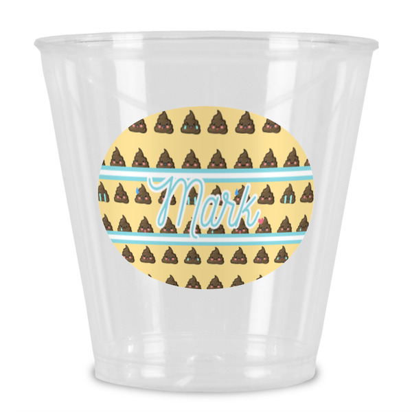 Custom Poop Emoji Plastic Shot Glass (Personalized)