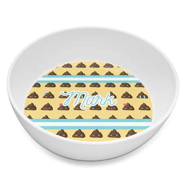 Custom Poop Emoji Melamine Bowl - 8 oz (Personalized)