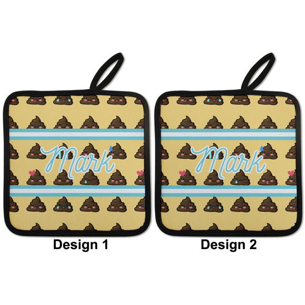 Poop Emoji Pot Holders - Set of 2 APPROVAL