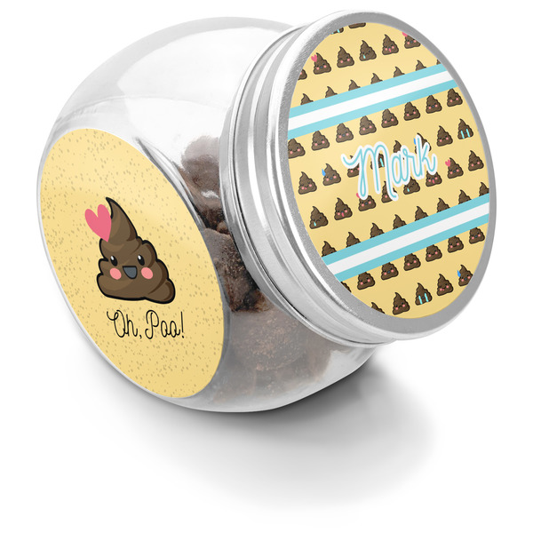 Custom Poop Emoji Puppy Treat Jar (Personalized)