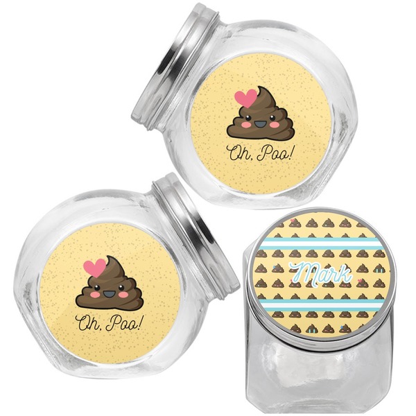 Poop Emoji Puppy Treat Jar - Top Left Right