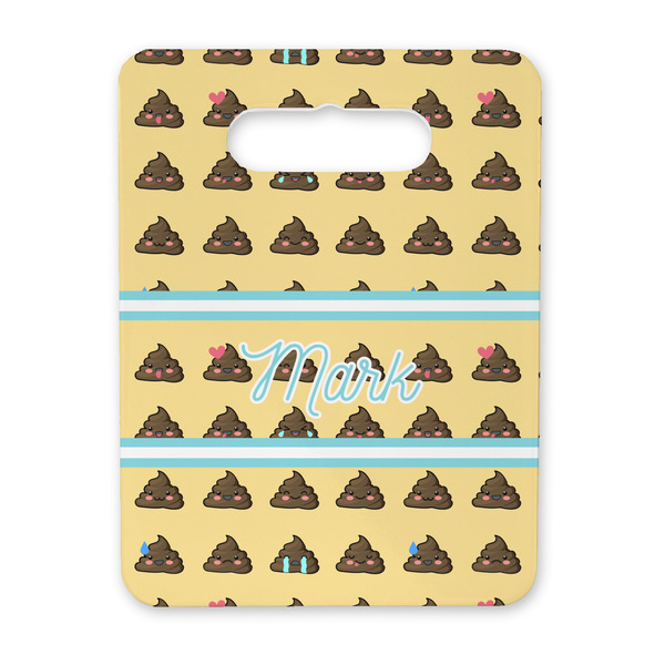 Custom Poop Emoji Rectangular Trivet with Handle (Personalized)