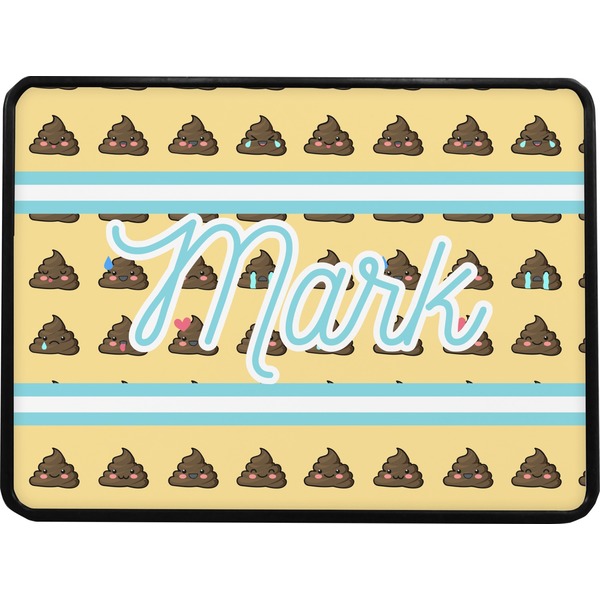 Poop Emoji Rectangular Car Hitch Cover w/ FRP Insert