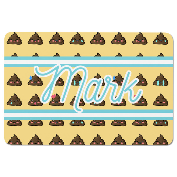 Poop Emoji Rectangular Fridge Magnet - FRONT