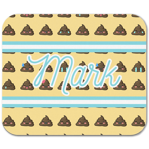 Poop Emoji Rectangular Mouse Pad - APPROVAL