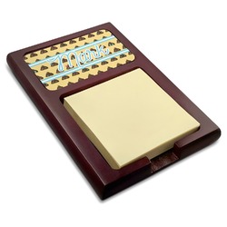 Poop Emoji Red Mahogany Sticky Note Holder (Personalized)