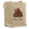 Poop Emoji Reusable Cotton Grocery Bag - Front View