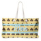 Poop Emoji Large Tote Bag with Rope Handles (Personalized)