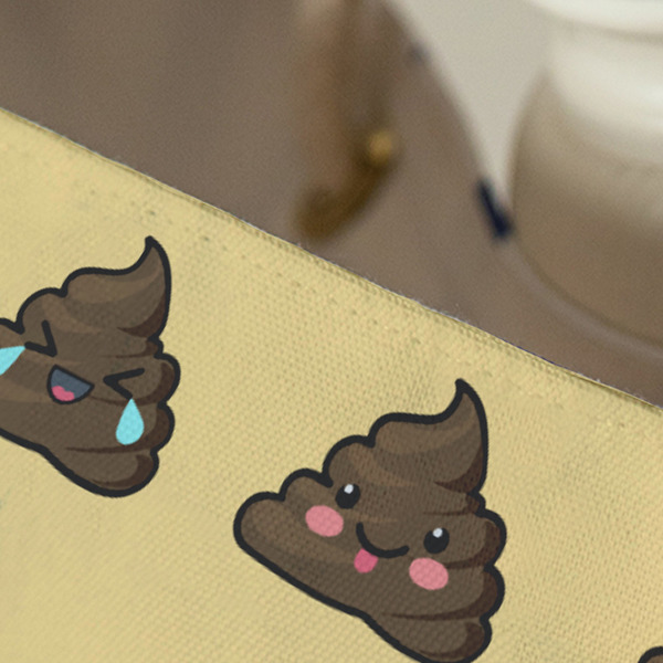 Poop Emoji Large Rope Tote - Close Up View
