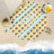 Poop Emoji Round Beach Towel Lifestyle