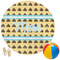 Poop Emoji Round Beach Towel (Personalized)