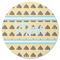 Poop Emoji Round Coaster Rubber Back - Single