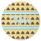 Poop Emoji Round Rubber Backed Coaster (Personalized)