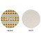 Poop Emoji Round Linen Placemats - APPROVAL (single sided)