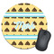 Poop Emoji Round Mouse Pad