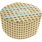 Poop Emoji Round Pouf Ottoman (Personalized)