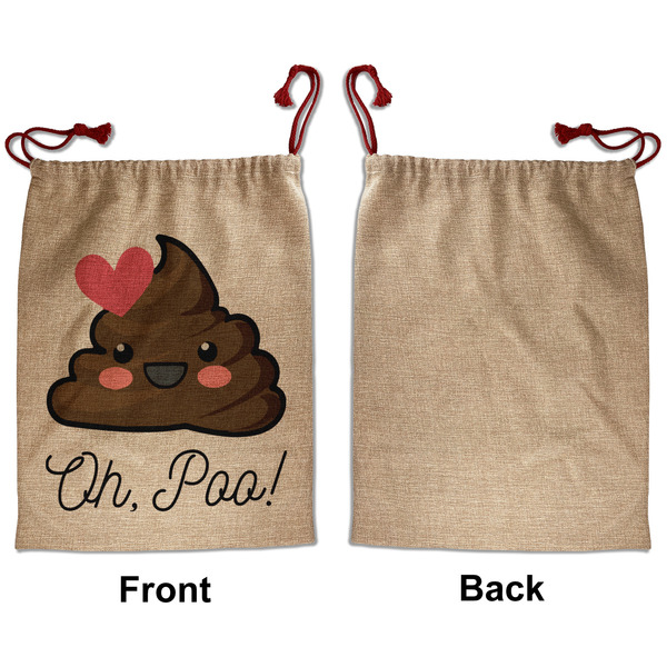 Poop Emoji Santa Bag - Approval - Front