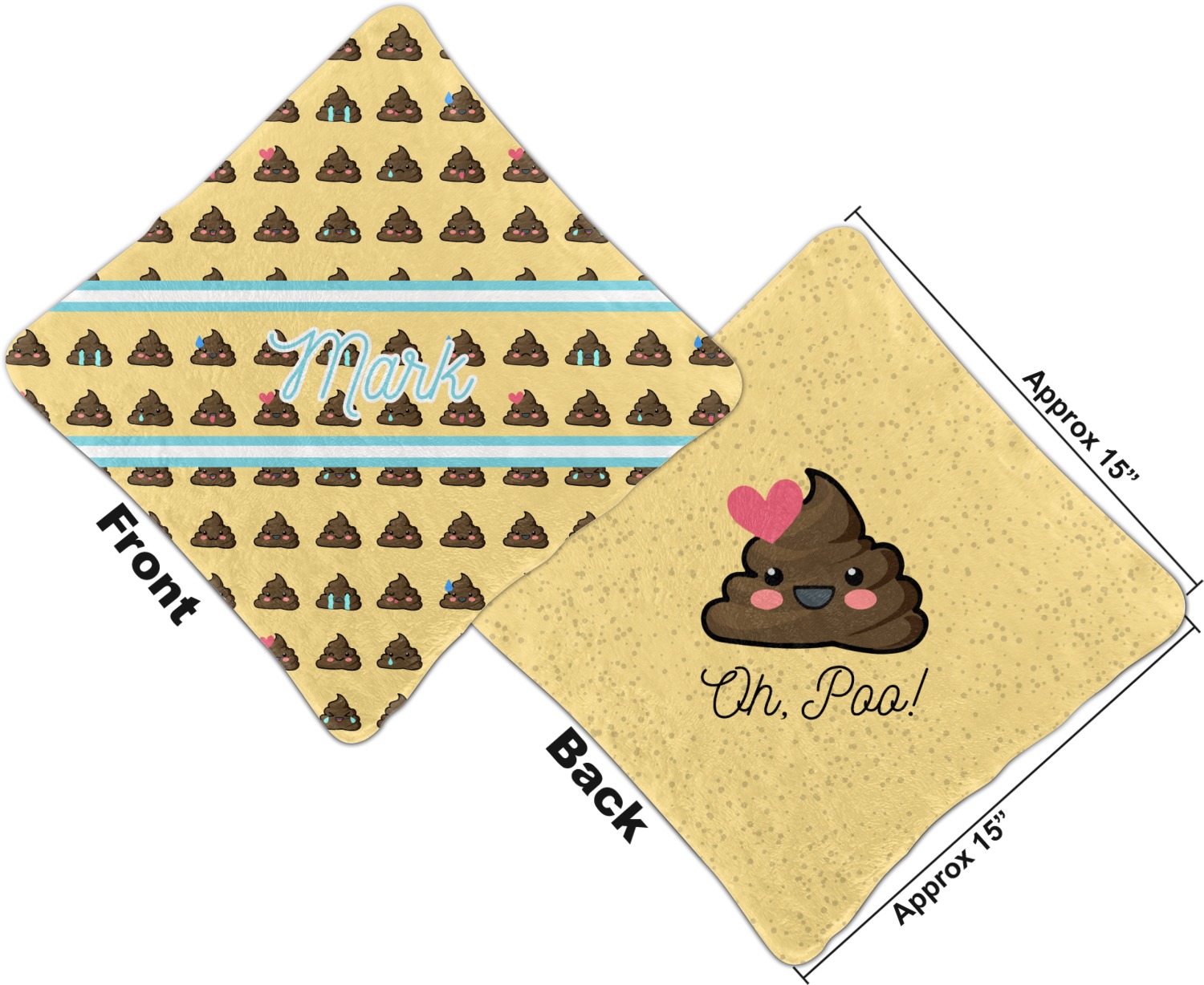 Poop Emoji Security Blanket (Personalized) YouCustomizeIt