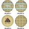 Poop Emoji Set of Lunch / Dinner Plates (Approval)