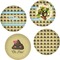 Poop Emoji Set of Lunch / Dinner Plates