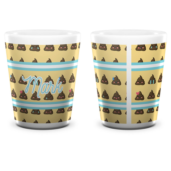 Poop Emoji Shot Glass - White - APPROVAL