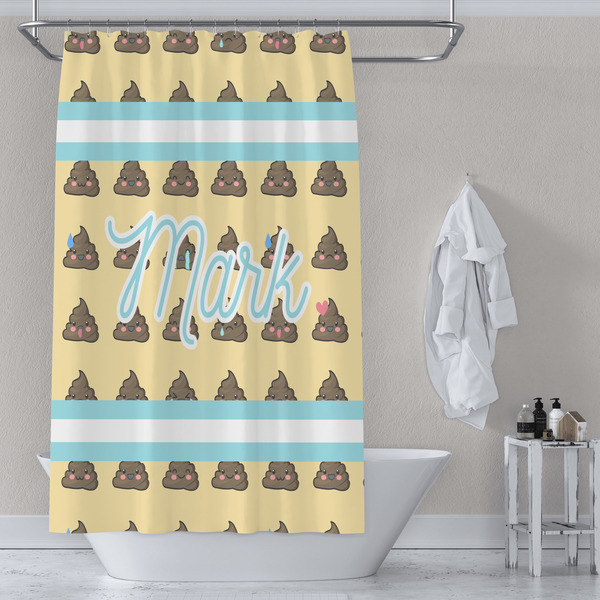 Poop Emoji Shower Curtain Lifestyle