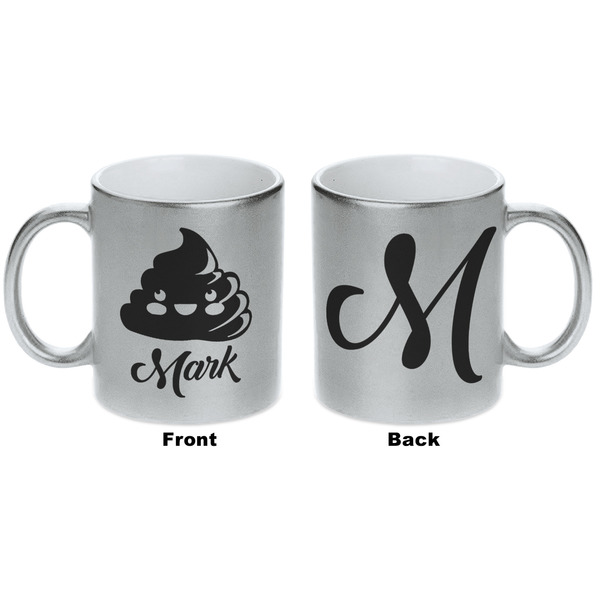 Poop Emoji Silver Mug - Approval