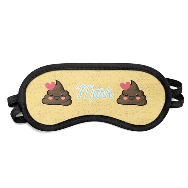 Custom Poop Emoji Sleeping Eye Mask - Small (Personalized)