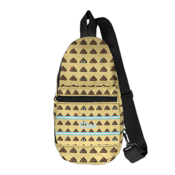 Custom Poop Emoji Sling Bag (Personalized)