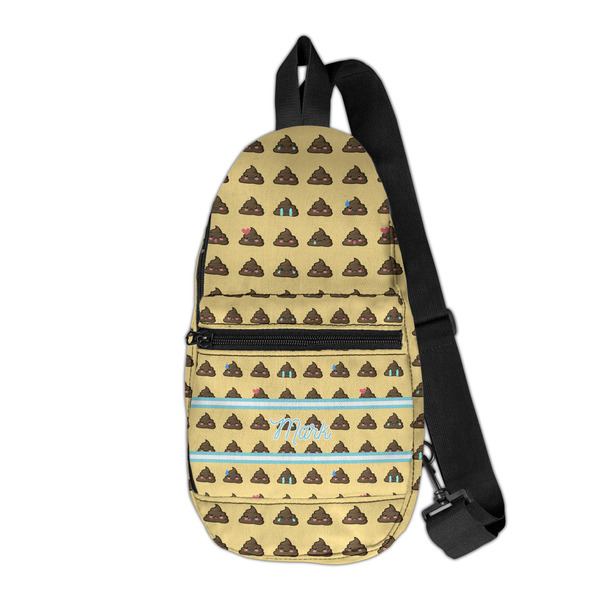 Custom Poop Emoji Sling Bag (Personalized)