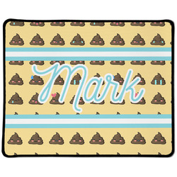 Poop Emoji Large Gaming Mouse Pad - 12.5" x 10" (Personalized)