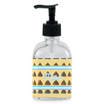 Poop Emoji Glass Soap & Lotion Bottle - Single Bottle (Personalized)