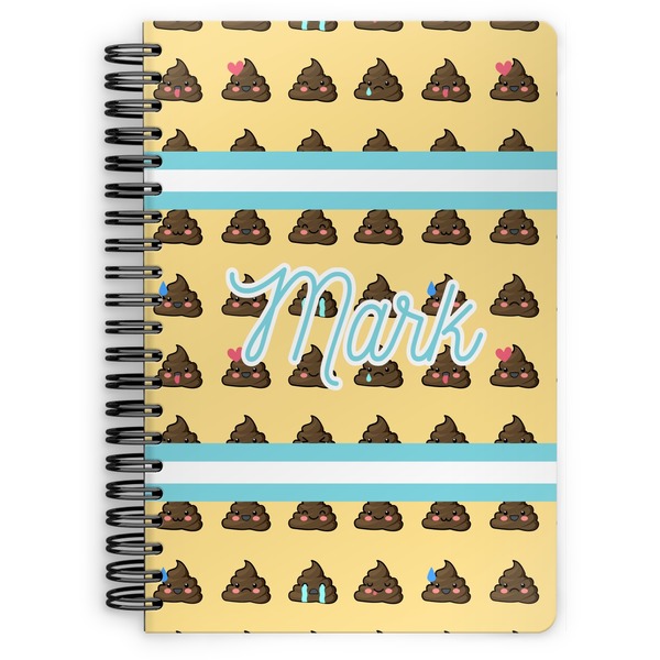 Custom Poop Emoji Spiral Notebook (Personalized)