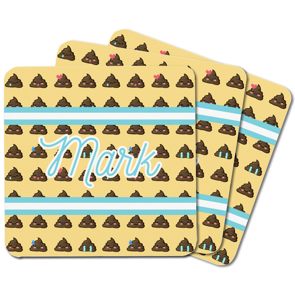 Poop Emoji Square Fridge Magnet - MAIN