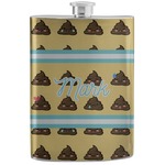 Poop Emoji Stainless Steel Flask (Personalized)