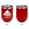 Poop Emoji Stainless Wine Tumblers - Red - Single Sided - Approval