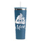 Poop Emoji RTIC Everyday Tumbler with Straw - 28oz - Steel Blue - Single-Sided (Personalized)