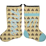 Poop Emoji Holiday Stocking - Double-Sided - Neoprene (Personalized)