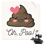 Poop Emoji Sublimation Transfer - Shirt Back / Men (Personalized)
